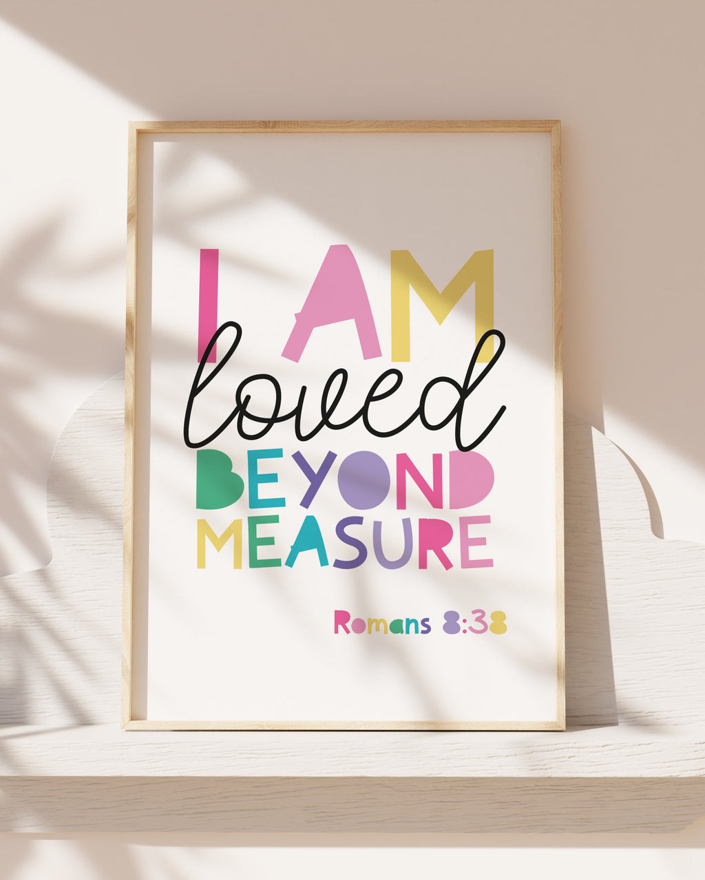 You are loved beyond measure print, christian nursery prints