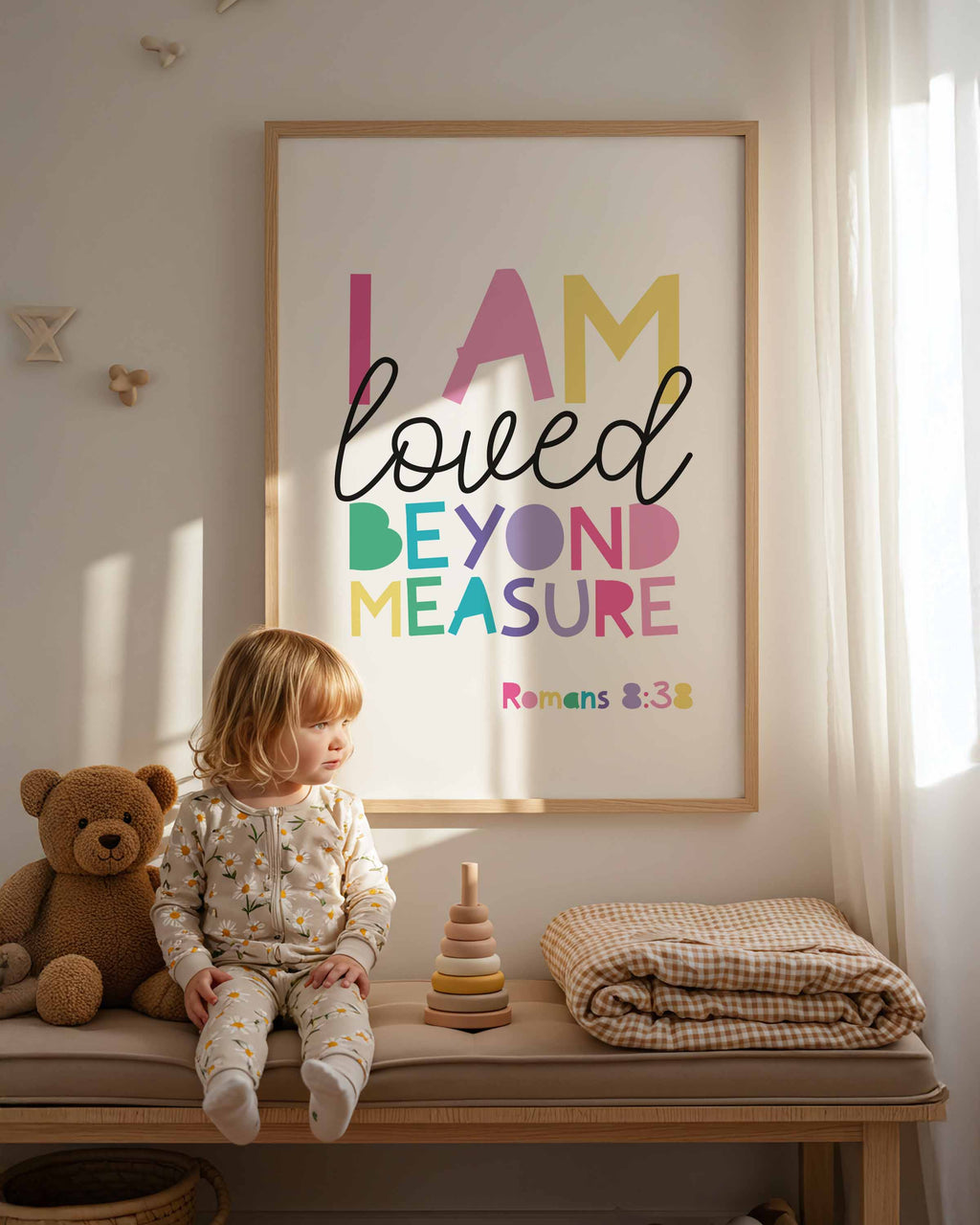 You are loved beyond measure print, christian nursery prints