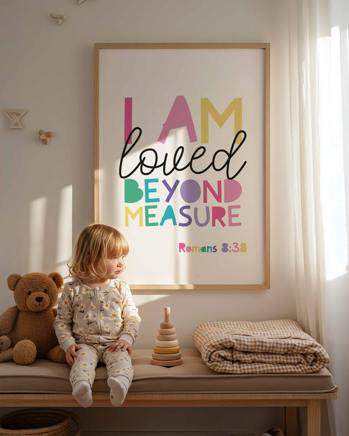 You are loved beyond measure print, christian nursery prints