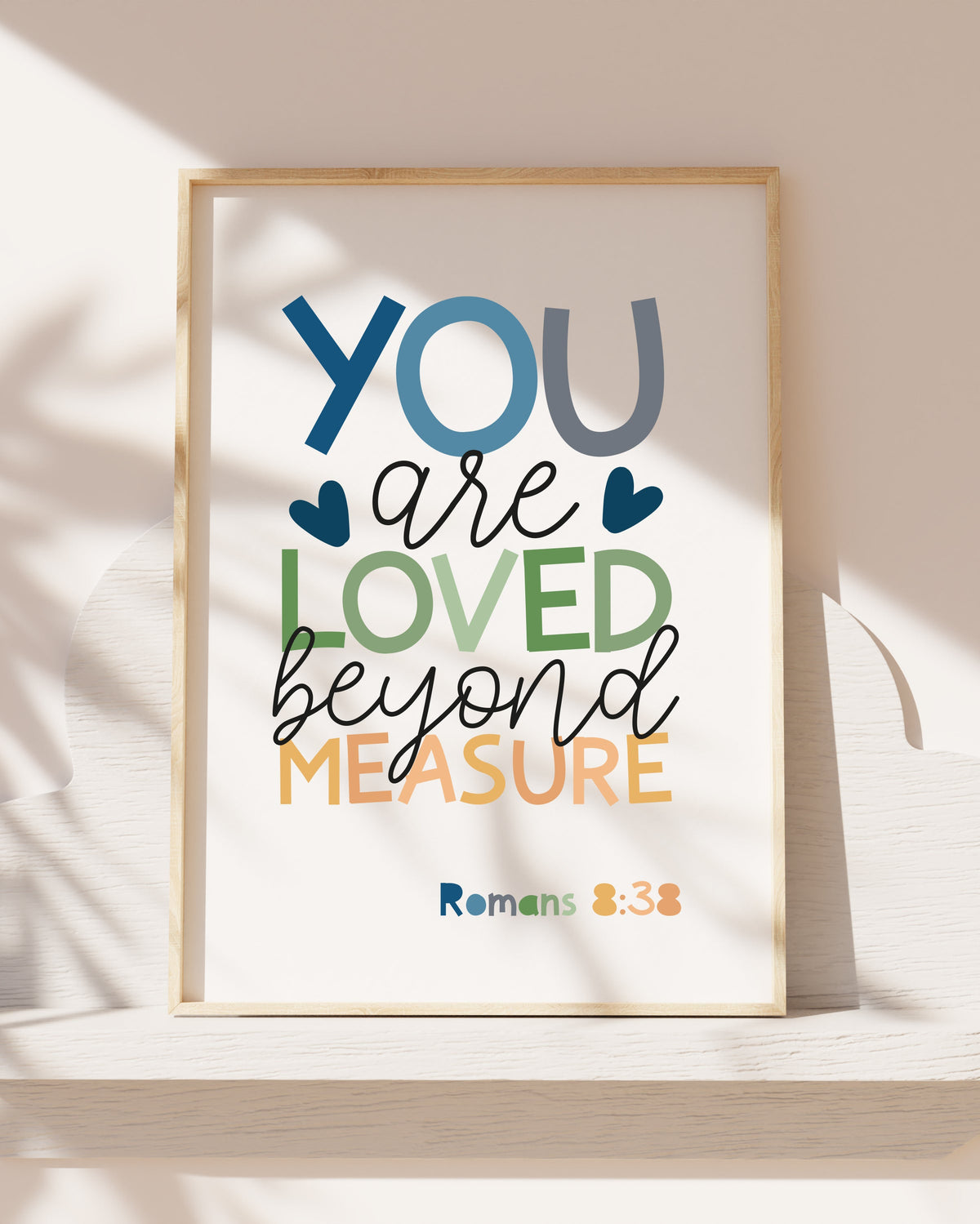 I am Loved Beyond Measure Print, Boys Nursery Wall Art
