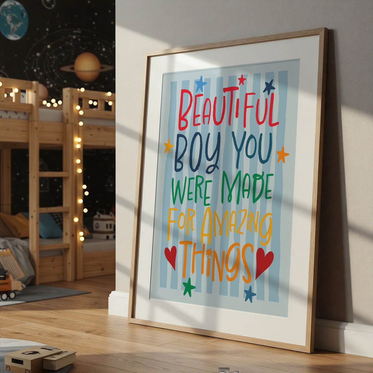 Beautiful boy you were made for amazing things print. Boys Nursery Wall Art (Copy)